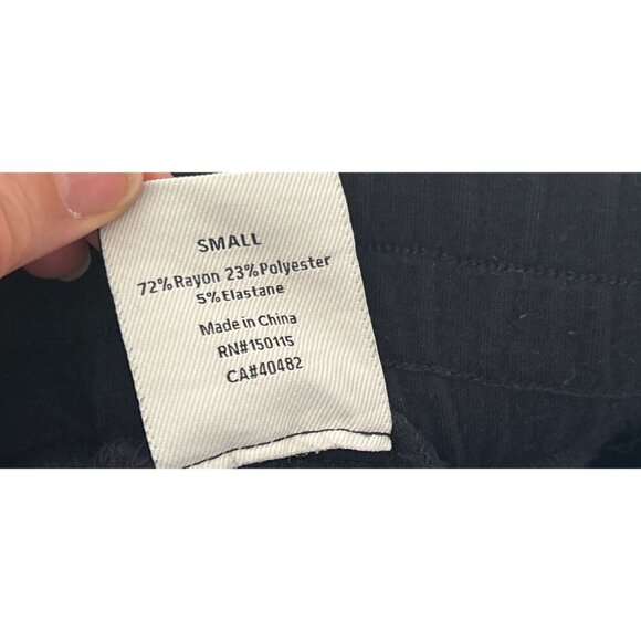 VARLEY Sweatpants Black Joggers Gym Soft Rayon Blend Size Small - Picture 8 of 8